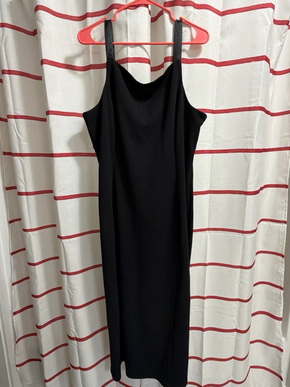 Isaac Mizrahi Black Midi Slip Dress